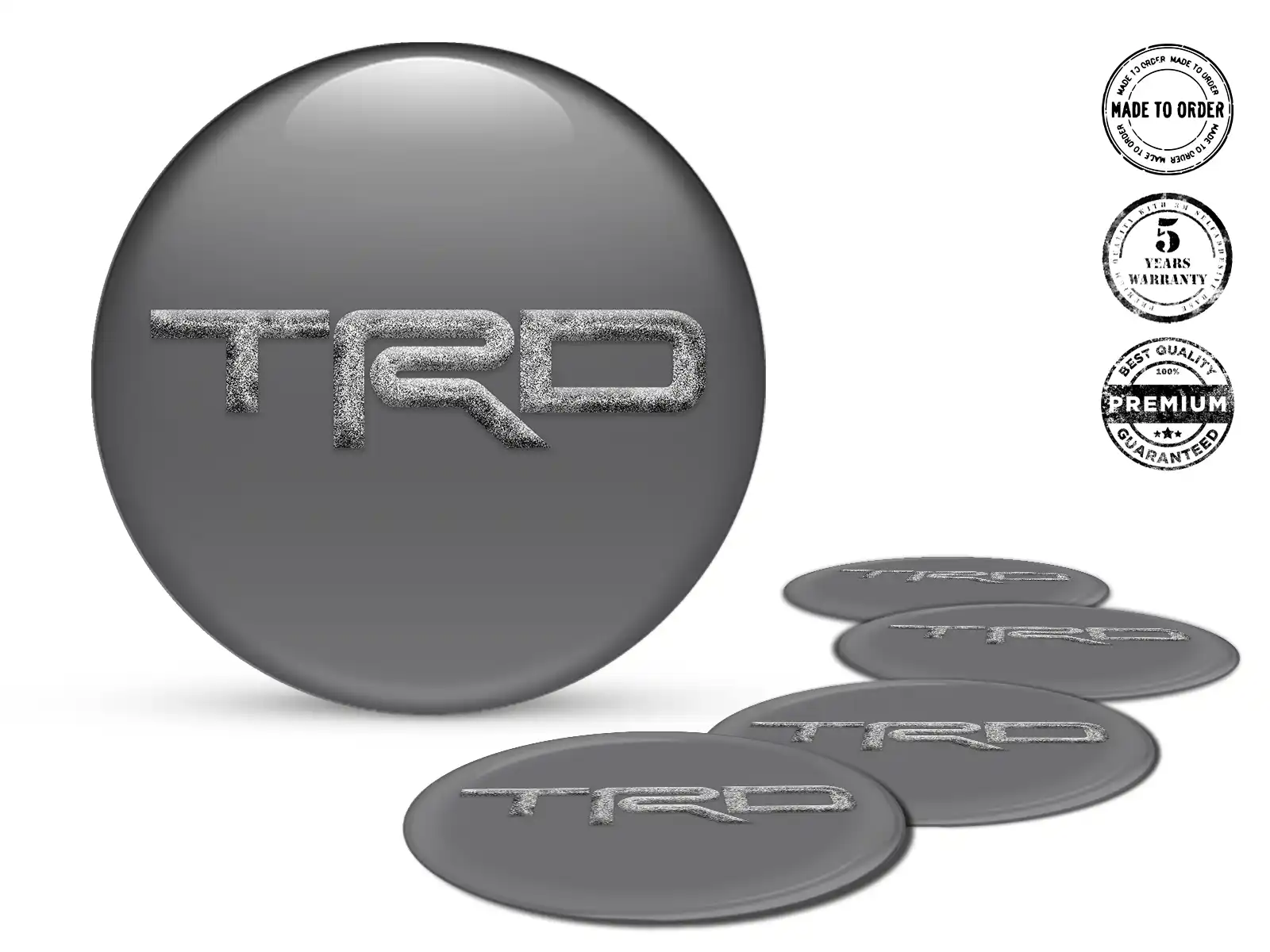 Toyota TRD Pegatinas de Cúpula Estilo Emblemas de Aro de Lujo
